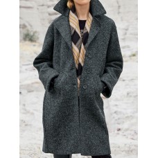 women's loose single breasted woolen coat HF1302-02-04