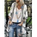 Women Bohemian Print Half Sleeve Loose Kimono Cardigans